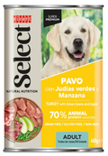 Pavo con judias verdes y manzana.