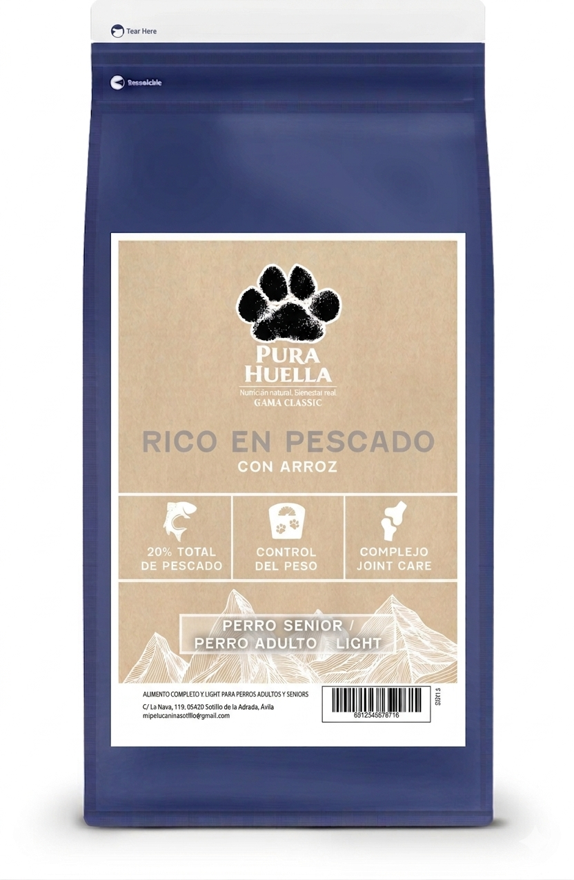 RECETA SENIOR/LIGHT. RICO EN PESCADO
